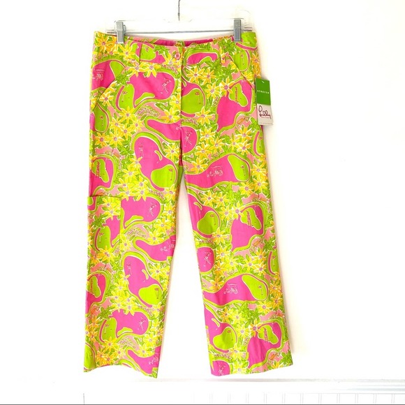 Pantalon Capri Pour Filles Lilly Pulitzer - Taille 7, Neuf Avec étiquette, 100% Coton